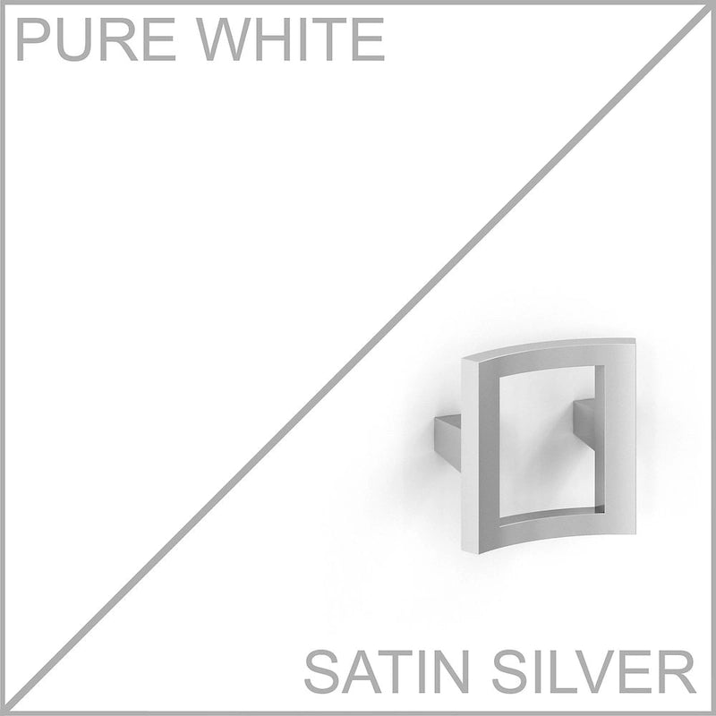 Bureau informatique d'angle blanc pur avec huche et caisson de rangement