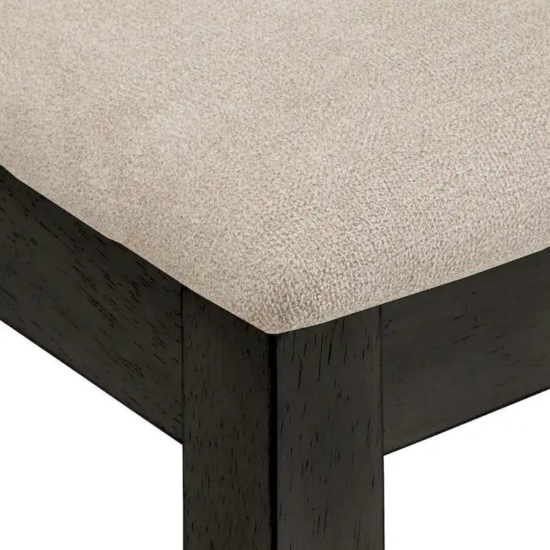 Chaise de salle à manger antique rembourrée à dossier croisé blanc avec cadre en bois