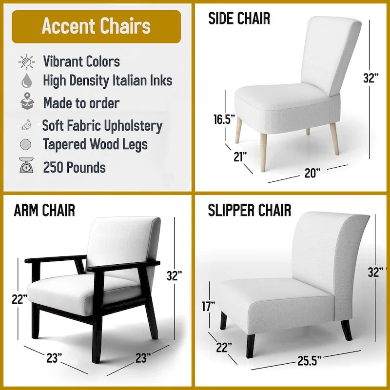 Fauteuil d'appoint moderniste en tissu pied-de-poule noir et blanc