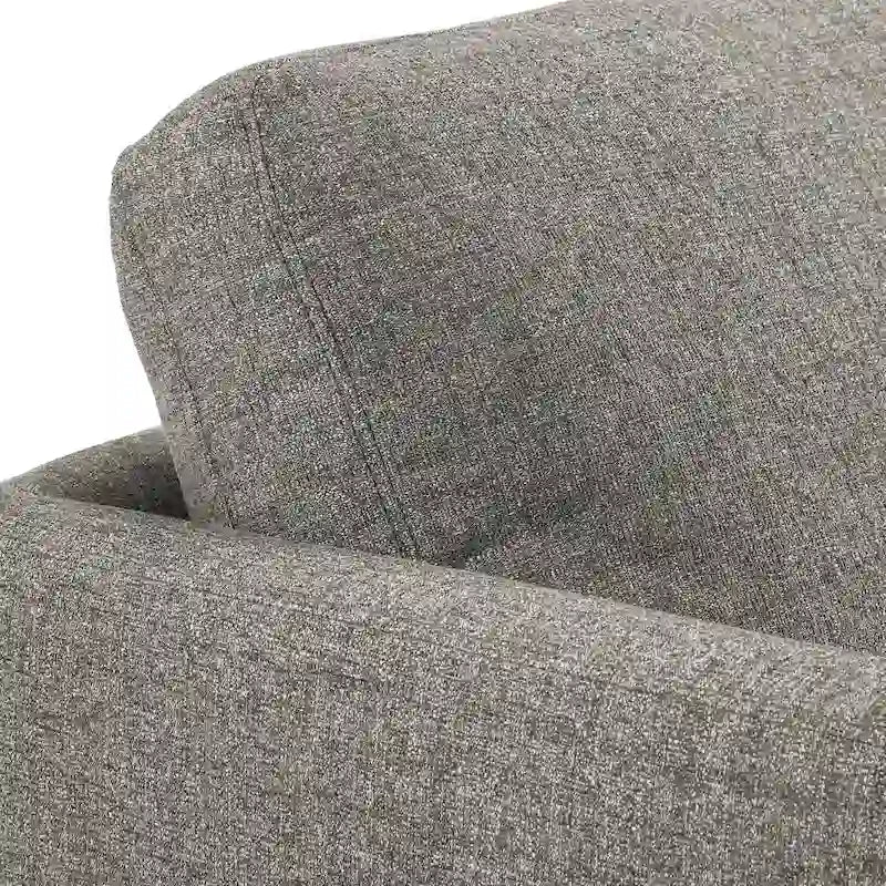 Fauteuil d'appoint rembourré Mid-Century Modern avec coussin de dossier cylindrique et pieds fuselés