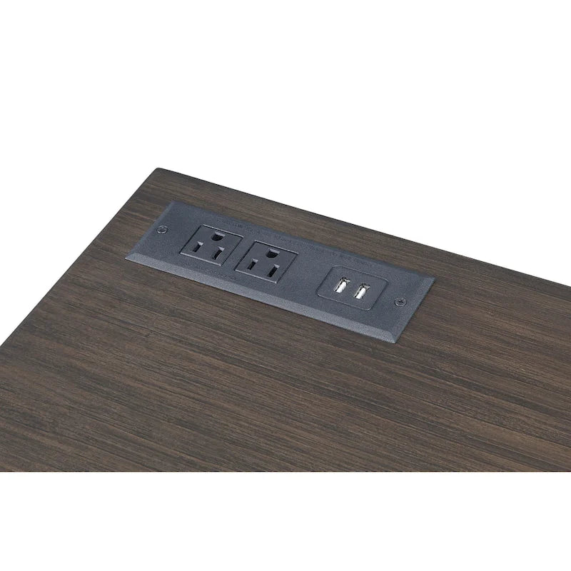 Bureau d'angle Art Déco avec plateau relevable, tiroir et cadre en métal doré