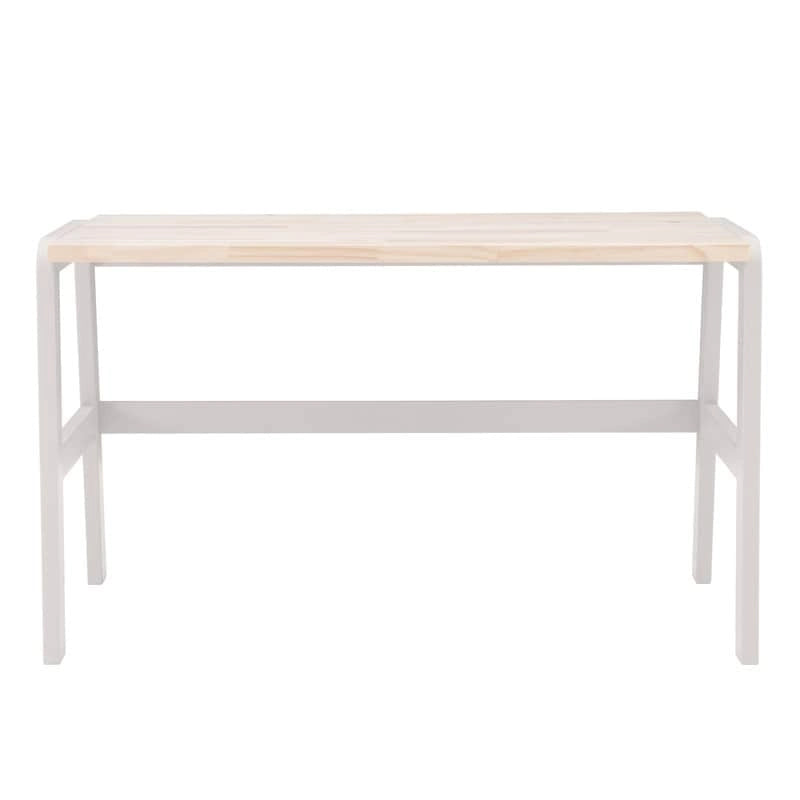 Bureau en pin massif avec piétement en métal noir