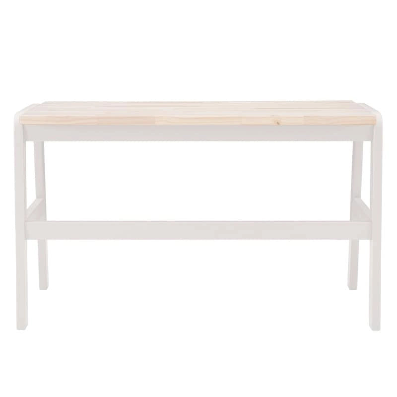 Bureau en pin massif avec piétement en métal noir