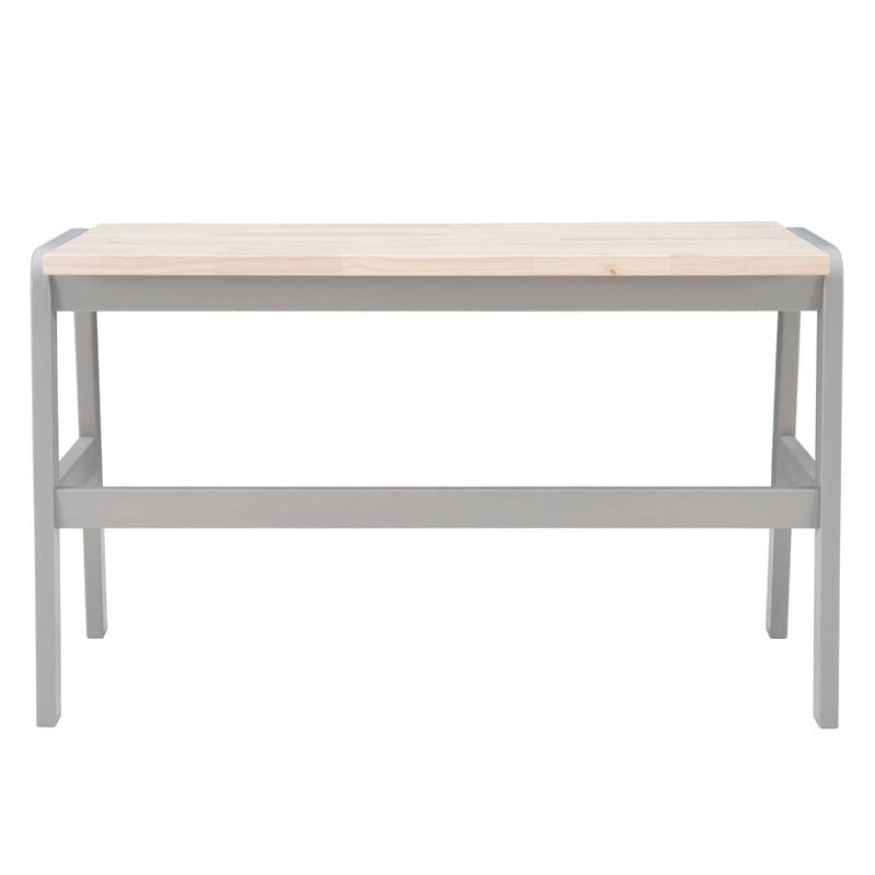 Bureau en pin massif avec piétement en métal noir