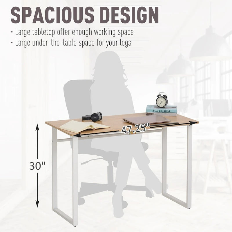 Table à dessin réglable en hauteur avec plateau inclinable Chêne Blanc