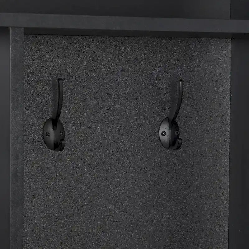 Meuble d'entrée avec banc de rangement, patères et casiers à chaussures