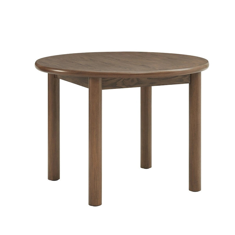 Table à manger ronde en noyer Pieds en bois massif Cuisine moderne du milieu du siècle