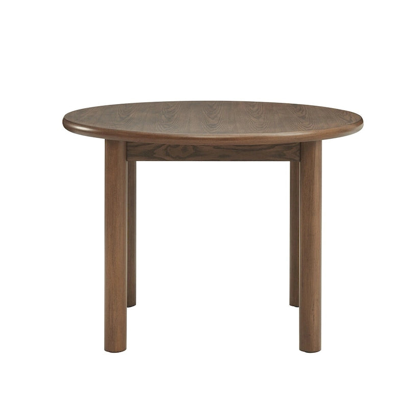 Table à manger ronde en noyer Pieds en bois massif Cuisine moderne du milieu du siècle